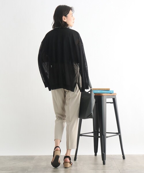 SHOO・LA・RUE(シューラルー)の「◆【接触冷感】シアートッパーカーディガン(カーディガン/ボレロ・レディース・ホワイト系/ブラック/ピンク系/ブルー/ライトグレー/グリーン・00)」の17枚目の写真