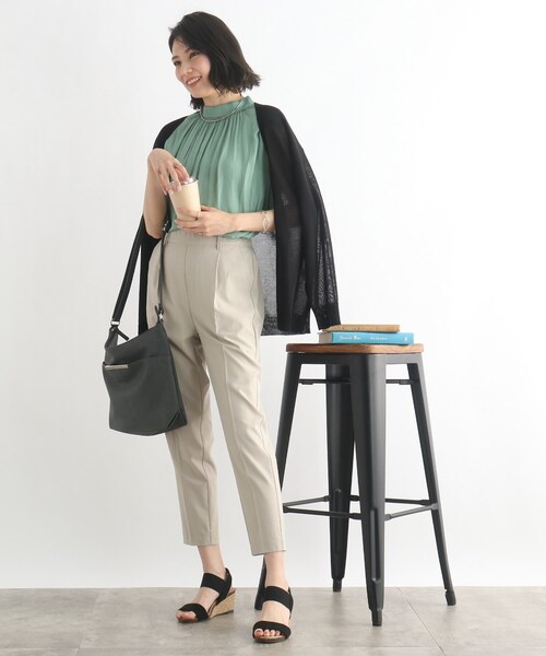 SHOO・LA・RUE(シューラルー)の「◆【接触冷感】シアートッパーカーディガン(カーディガン/ボレロ・レディース・ホワイト系/ブラック/ピンク系/ブルー/ライトグレー/グリーン・00)」の19枚目の写真