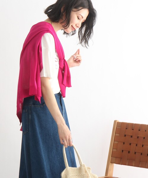 SHOO・LA・RUE(シューラルー)の「◆【接触冷感】シアートッパーカーディガン(カーディガン/ボレロ・レディース・ホワイト系/ブラック/ピンク系/ブルー/ライトグレー/グリーン・00)」の22枚目の写真