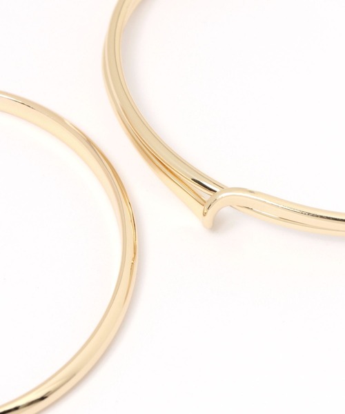 LEPSIM（レプシィム）の「2ピースメタルセットバングル　298423（バングル/リストバンド・レディース・シルバー/ゴールド/シルバー×ゴールド・ONE SIZE）」の10枚目の写真