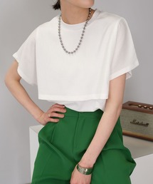 ＡＮＤＪ | 【2022/SS】カット楊柳レイヤード風カットソー(Tシャツ/カットソー)