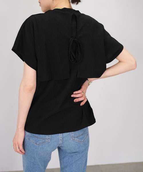 ANDJ(アンドジェイ)の「カット楊柳レイヤード風カットソー(Tシャツ/カットソー・レディース・グリーン/ブラック/ホワイト・M)」の22枚目の写真