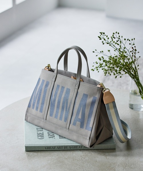 russet（ラシット）の「《SHOPPER》メッセージキャンバストートバッグM（CE-270）（トートバッグ・レディース・ブラック/グレー/レッド/カーキ/ブルー/グリーン/アイボリー/オリーブ/マスタード/グレー系その他2/グレー系その他3/イエロー系その他・FREE）」の5枚目の写真