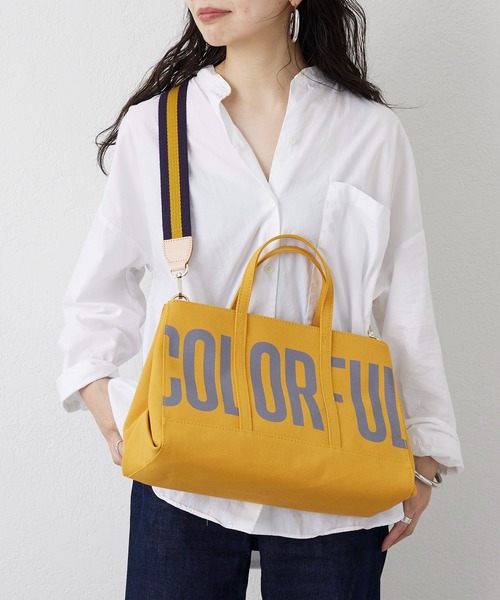 russet（ラシット）の「《SHOPPER》メッセージキャンバストートバッグM（CE-270）（トートバッグ・レディース・ブラック/グレー/レッド/カーキ/ブルー/グリーン/アイボリー/オリーブ/マスタード/グレー系その他2/グレー系その他3/イエロー系その他・FREE）」の11枚目の写真