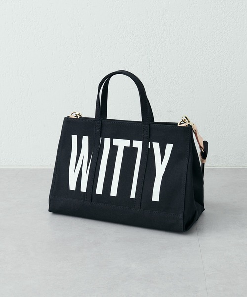 russet（ラシット）の「《SHOPPER》メッセージキャンバストートバッグM（CE-270）（トートバッグ・レディース・ブラック/グレー/レッド/カーキ/ブルー/グリーン/アイボリー/オリーブ/マスタード/グレー系その他2/グレー系その他3/イエロー系その他・FREE）」の3枚目の写真