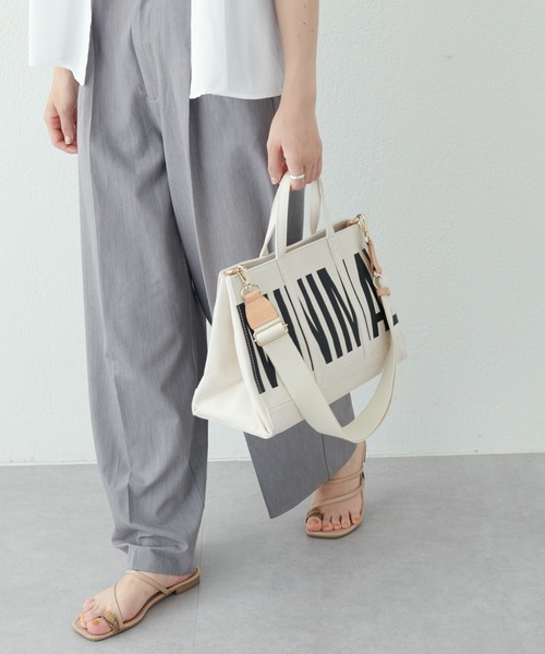 russet（ラシット）の「《SHOPPER》メッセージキャンバストートバッグM（CE-270）（トートバッグ・レディース・ブラック/グレー/レッド/カーキ/ブルー/グリーン/アイボリー/オリーブ/マスタード/グレー系その他2/グレー系その他3/イエロー系その他・FREE）」の16枚目の写真