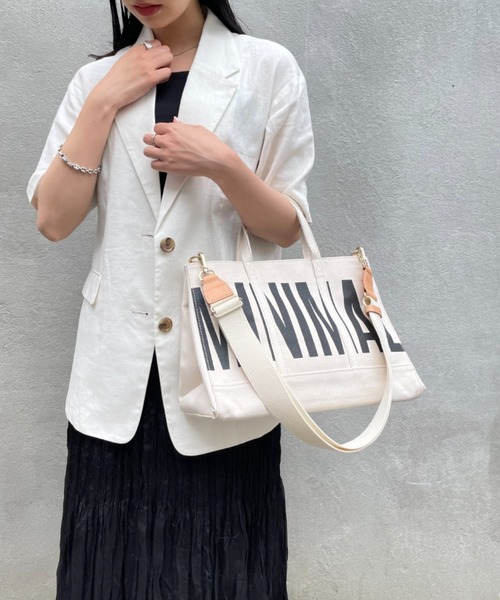 russet（ラシット）の「《SHOPPER》メッセージキャンバストートバッグM（CE-270）（トートバッグ・レディース・ブラック/グレー/レッド/カーキ/ブルー/グリーン/アイボリー/オリーブ/マスタード/グレー系その他2/グレー系その他3/イエロー系その他・FREE）」の19枚目の写真