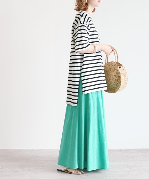 reca(レカ)の「BIGシルエットTシャツ(Tシャツ/カットソー・レディース・オフホワイト/ブラック系その他/グリーン系その他/イエロー/グレイッシュベージュ/チャコールグレー・FREE)」の17枚目の写真