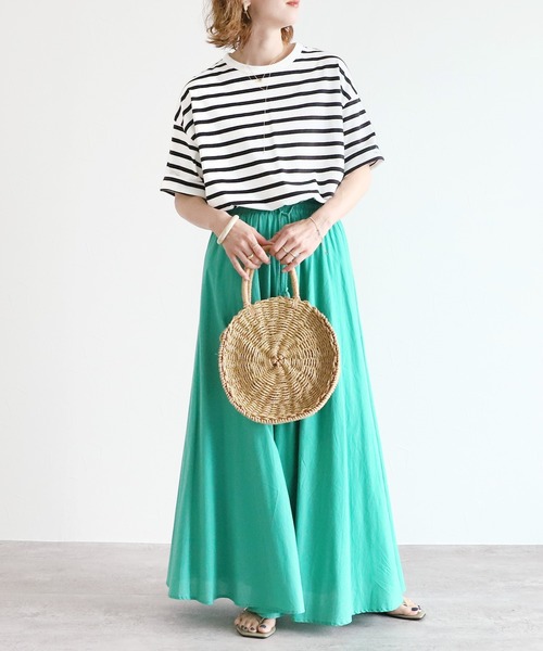 reca(レカ)の「BIGシルエットTシャツ(Tシャツ/カットソー・レディース・オフホワイト/ブラック系その他/グリーン系その他/イエロー/グレイッシュベージュ/チャコールグレー・FREE)」の18枚目の写真