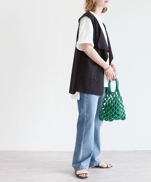 reca(レカ)の「BIGシルエットTシャツ(Tシャツ/カットソー・レディース・オフホワイト/ブラック系その他/グリーン系その他/イエロー/グレイッシュベージュ/チャコールグレー・FREE)」の12枚目の写真