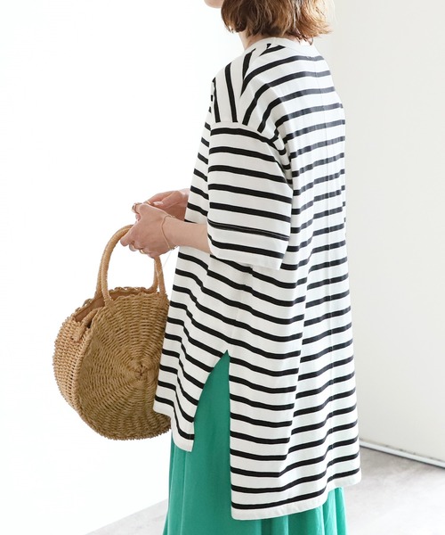 reca(レカ)の「BIGシルエットTシャツ(Tシャツ/カットソー・レディース・オフホワイト/ブラック系その他/グリーン系その他/イエロー/グレイッシュベージュ/チャコールグレー・FREE)」の15枚目の写真