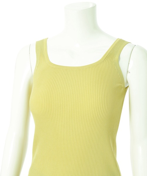 fifth(フィフス)の「スクエアリブタンクトップ(タンクトップ・レディース・ホワイト/ブラック/ピンク/イエロー/ミント・M)」の9枚目の写真