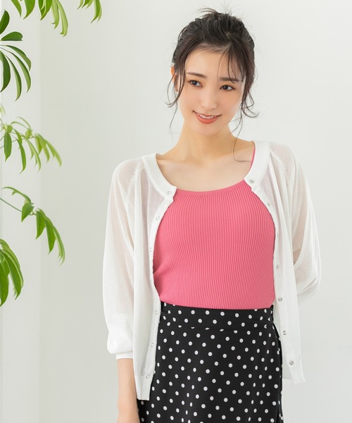 fifth(フィフス)の「スクエアリブタンクトップ(タンクトップ・レディース・ホワイト/ブラック/ピンク/イエロー/ミント・M)」の6枚目の写真