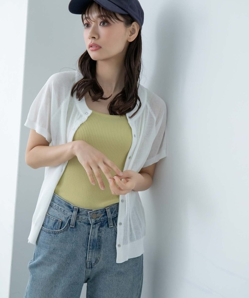 fifth(フィフス)の「スクエアリブタンクトップ(タンクトップ・レディース・ホワイト/ブラック/ピンク/イエロー/ミント・M)」の14枚目の写真