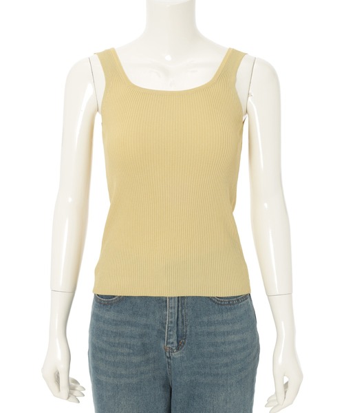 fifth(フィフス)の「スクエアリブタンクトップ(タンクトップ・レディース・ホワイト/ブラック/ピンク/イエロー/ミント・M)」の18枚目の写真