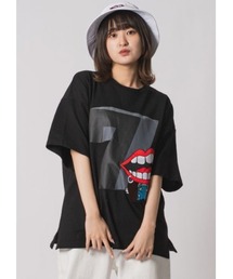 RE730 かわいいなみおくんが座っている半袖ビッグシルエットTシャツ