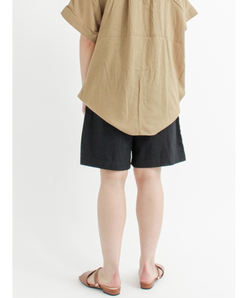 Lugnoncure（ルノンキュール）の「麻調バミューダパンツ（その他パンツ・レディース・オフホワイト/ベージュ/ブラック・ﾌﾘ-）」の13枚目の写真