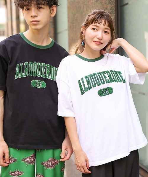 チチカカ（チチカカ）の「【ユニセックス】 アルバカーキ カレッジTシャツ【WEB限定】（Tシャツ/カットソー・メンズ・ブラック/ホワイト/グリーン・FREE）」の5枚目の写真