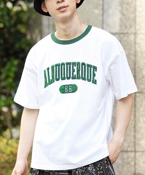 チチカカ（チチカカ）の「【ユニセックス】 アルバカーキ カレッジTシャツ【WEB限定】（Tシャツ/カットソー・メンズ・ブラック/ホワイト/グリーン・FREE）」の11枚目の写真