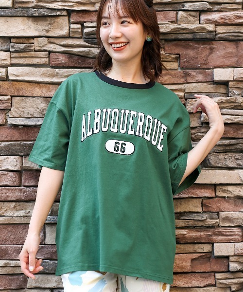 チチカカ（チチカカ）の「【ユニセックス】 アルバカーキ カレッジTシャツ【WEB限定】（Tシャツ/カットソー・メンズ・ブラック/ホワイト/グリーン・FREE）」の13枚目の写真