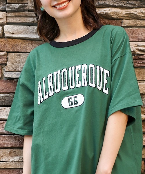 チチカカ（チチカカ）の「【ユニセックス】 アルバカーキ カレッジTシャツ【WEB限定】（Tシャツ/カットソー・メンズ・ブラック/ホワイト/グリーン・FREE）」の14枚目の写真