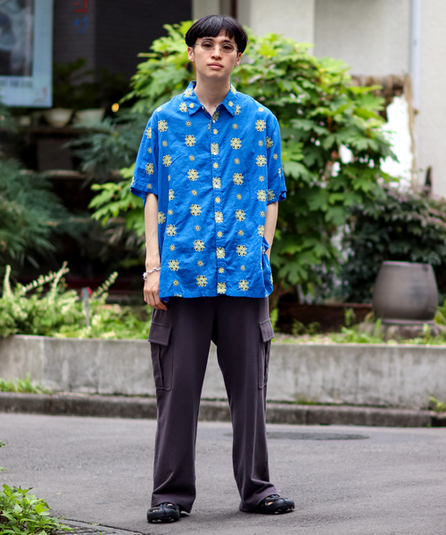 JOINT WORKS（ジョイントワークス）の「カットワークエンブロイダリーシャツ2（シャツ/ブラウス・メンズ・グリーン/ブルー系その他・MEDIUM/LARGE）」の3枚目の写真