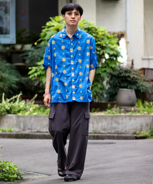 JOINT WORKS（ジョイントワークス）の「カットワークエンブロイダリーシャツ2（シャツ/ブラウス・メンズ・グリーン/ブルー系その他・MEDIUM/LARGE）」の4枚目の写真