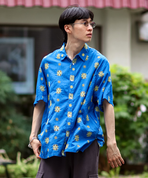 JOINT WORKS（ジョイントワークス）の「カットワークエンブロイダリーシャツ2（シャツ/ブラウス・メンズ・グリーン/ブルー系その他・MEDIUM/LARGE）」の5枚目の写真