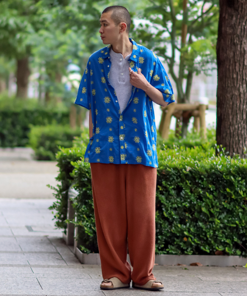 JOINT WORKS（ジョイントワークス）の「カットワークエンブロイダリーシャツ2（シャツ/ブラウス・メンズ・グリーン/ブルー系その他・MEDIUM/LARGE）」の6枚目の写真