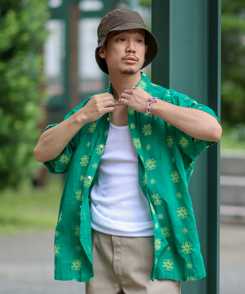 JOINT WORKS（ジョイントワークス）の「カットワークエンブロイダリーシャツ2（シャツ/ブラウス・メンズ・グリーン/ブルー系その他・MEDIUM/LARGE）」の11枚目の写真