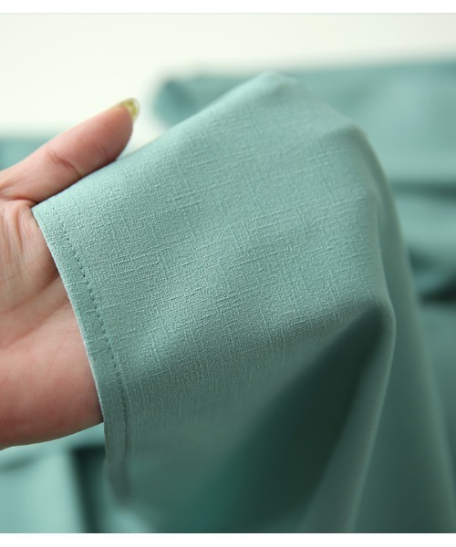 and it_（アンドイット）の「リネンライクスキッパーチュニックシャツ（シャツ/ブラウス・レディース・ベージュ/オフホワイト/ミント・FREE）」の17枚目の写真