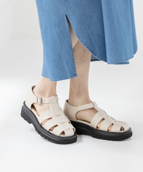 LEPSIM（レプシィム）の「アツゾコグルカサンダル　295884（サンダル・レディース・カーキブラウン/アイボリー/ブラック・MEDIUM/LARGE）」の6枚目の写真