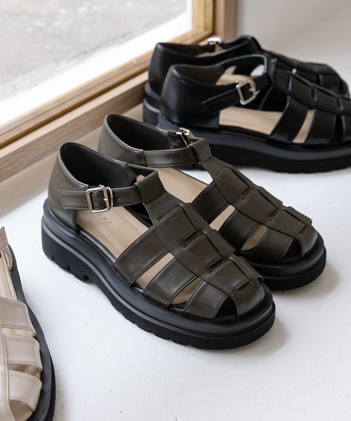 LEPSIM（レプシィム）の「アツゾコグルカサンダル　295884（サンダル・レディース・カーキブラウン/アイボリー/ブラック・MEDIUM/LARGE）」の18枚目の写真