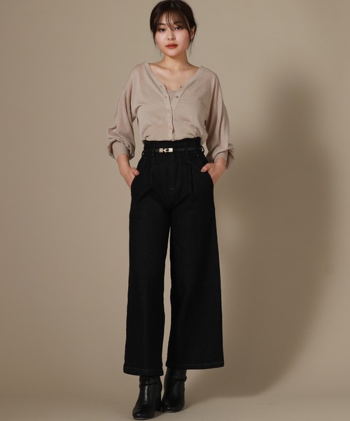 Cheek(チーク)の「シアーカーディガン(カーディガン/ボレロ・レディース・ブラック/ベージュ/サックスブルー・MEDIUM)」の20枚目の写真