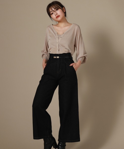 Cheek(チーク)の「シアーカーディガン(カーディガン/ボレロ・レディース・ブラック/ベージュ/サックスブルー・MEDIUM)」の22枚目の写真