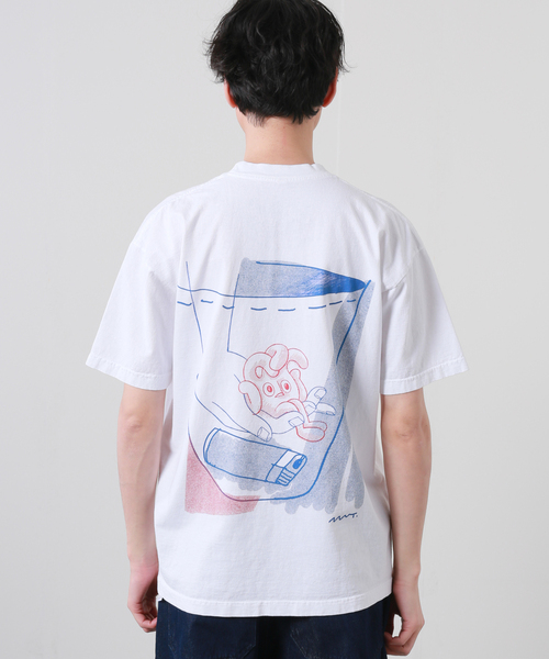 JOURNAL STANDARD(ジャーナルスタンダード)の「TEKUN WAS HERE MOTTE Tシャツ(Tシャツ/カットソー・メンズ・ホワイト・MEDIUM/LARGE/X-LARGE)」の12枚目の写真