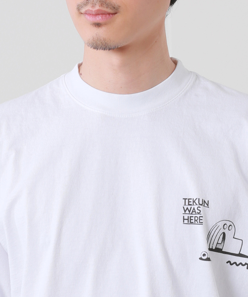 JOURNAL STANDARD(ジャーナルスタンダード)の「TEKUN WAS HERE MOTTE Tシャツ(Tシャツ/カットソー・メンズ・ホワイト・MEDIUM/LARGE/X-LARGE)」の8枚目の写真