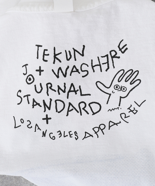 JOURNAL STANDARD(ジャーナルスタンダード)の「TEKUN WAS HERE MOTTE Tシャツ(Tシャツ/カットソー・メンズ・ホワイト・MEDIUM/LARGE/X-LARGE)」の13枚目の写真