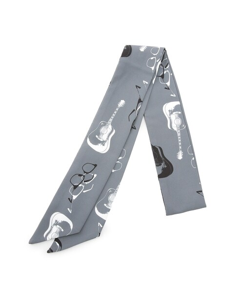 tk.TAKEO KIKUCHI(ティーケータケオキクチ)の「◆KAWASAKI TAKAYA × tk.TAKEO KIKUCHI コラボ総柄スカーフタイ(ユニセックスアイテム)(バンダナ/スカーフ・メンズ・ブラック系3/グレー系3/ライトグリーン系・00)」の12枚目の写真