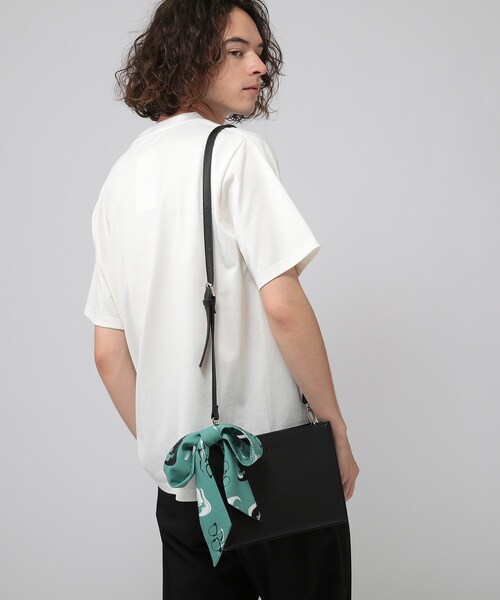 tk.TAKEO KIKUCHI(ティーケータケオキクチ)の「◆KAWASAKI TAKAYA × tk.TAKEO KIKUCHI コラボ総柄スカーフタイ(ユニセックスアイテム)(バンダナ/スカーフ・メンズ・ブラック系3/グレー系3/ライトグリーン系・00)」の10枚目の写真