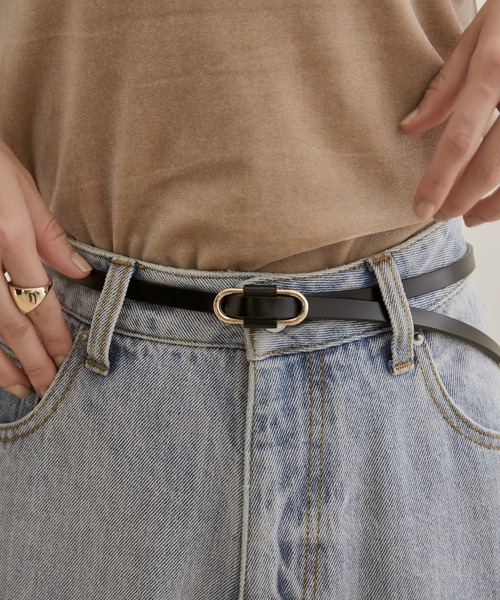 VIS（ビス）の「10mmレザーピンレスベルト（ベルト・レディース・ブラック/キナリ/ブラウン系その他2・FREE）」の9枚目の写真