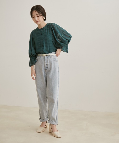 VIS（ビス）の「10mmレザーピンレスベルト（ベルト・レディース・ブラック/キナリ/ブラウン系その他2・FREE）」の10枚目の写真