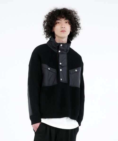 Iroquois（イロコイ）の「IROQUOIS イロコイ / TUCK BORDER COMBI KNIT