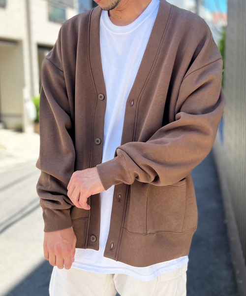 United Athle(ユナイテッドアスレ)の「【UNITED ATHLE】ユナイテッドアスレ 10.0オンス T/C ルーズフィット スウェット カーディガン (裏起毛) 5790(カーディガン/ボレロ・メンズ・ブラック/モカ/ダークグリーン・XL/L/M)」の1枚目の写真