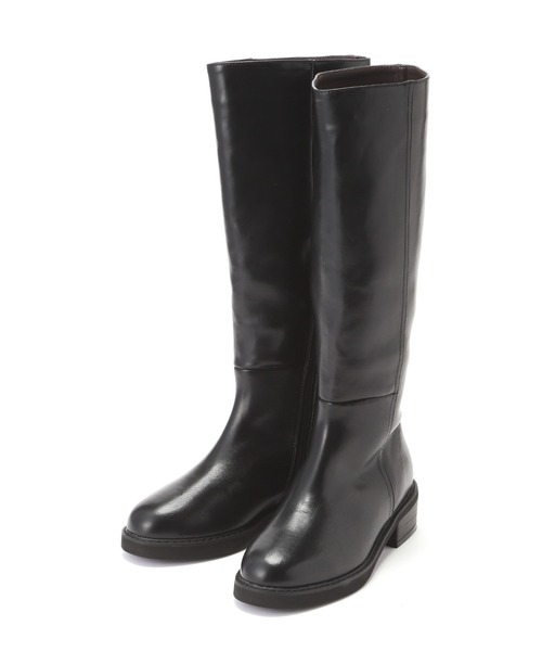 N.（N. Natural Beauty Basic）（エヌエヌナチュラルビューティーベーシック）の「◆ジョッキーロングブーツ（ブーツ・レディース・ブラック・24.5/23.5）」の5枚目の写真
