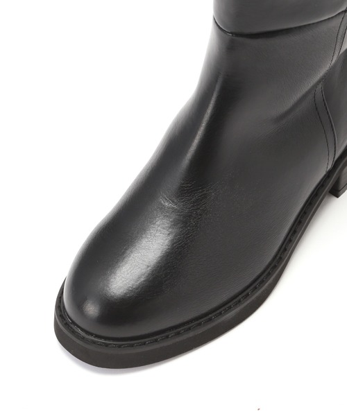 N.（N. Natural Beauty Basic）（エヌエヌナチュラルビューティーベーシック）の「◆ジョッキーロングブーツ（ブーツ・レディース・ブラック・24.5/23.5）」の8枚目の写真