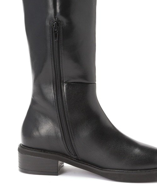 N.（N. Natural Beauty Basic）（エヌエヌナチュラルビューティーベーシック）の「◆ジョッキーロングブーツ（ブーツ・レディース・ブラック・24.5/23.5）」の9枚目の写真