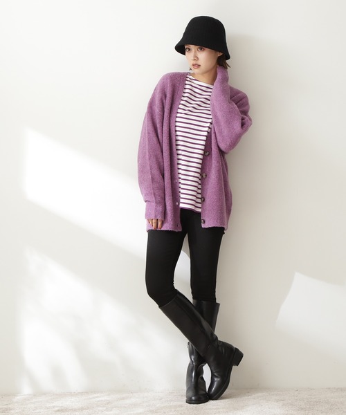 N.（N. Natural Beauty Basic）（エヌエヌナチュラルビューティーベーシック）の「◆ジョッキーロングブーツ（ブーツ・レディース・ブラック・24.5/23.5）」の4枚目の写真