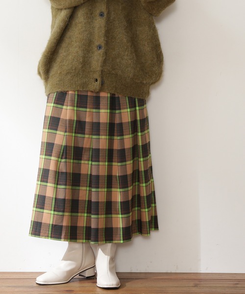 N.（N. Natural Beauty Basic）（エヌエヌナチュラルビューティーベーシック）の「【S Size Line】◆チェックタックスカート（スカート・レディース・ベージュ系その他/ブルー系その他・SMALL/MEDIUM）」の5枚目の写真