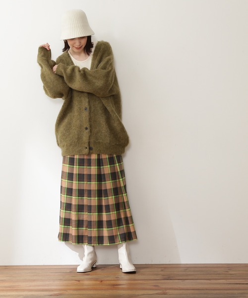 N.（N. Natural Beauty Basic）（エヌエヌナチュラルビューティーベーシック）の「【S Size Line】◆チェックタックスカート（スカート・レディース・ベージュ系その他/ブルー系その他・SMALL/MEDIUM）」の7枚目の写真